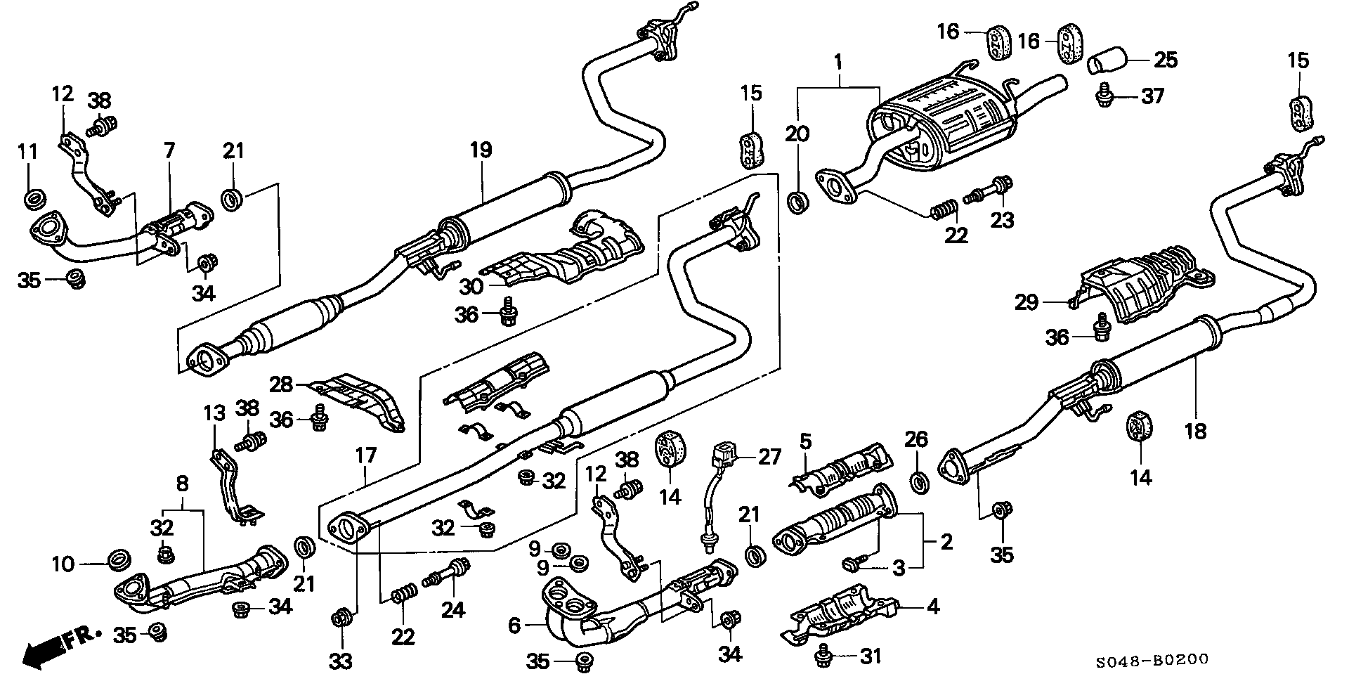 Honda 18215-SR3-000 - Coussinet de palier, stabilisateur www.parts5.com