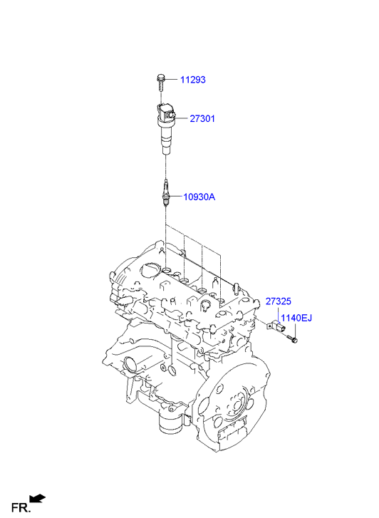 Hyundai 27300-2E000 - Bobina de inductie www.parts5.com