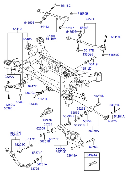 KIA 1022510007K - Nut - self-locking www.parts5.com