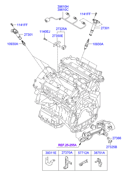 KIA 18851 11070 - Spark Plug parts5.com