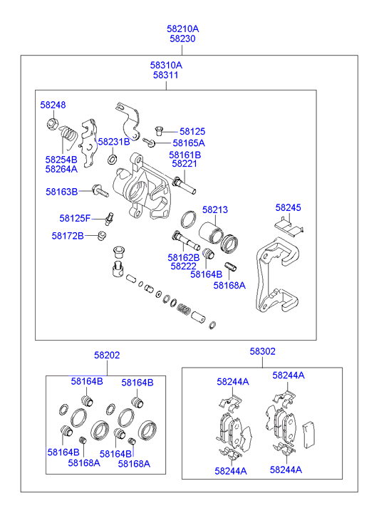 NISSAN 58302 2DA10 - Brake Pad Set, disc brake www.parts5.com