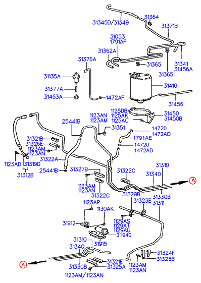 Hyundai 31911-34000 - Filtr paliwa www.parts5.com