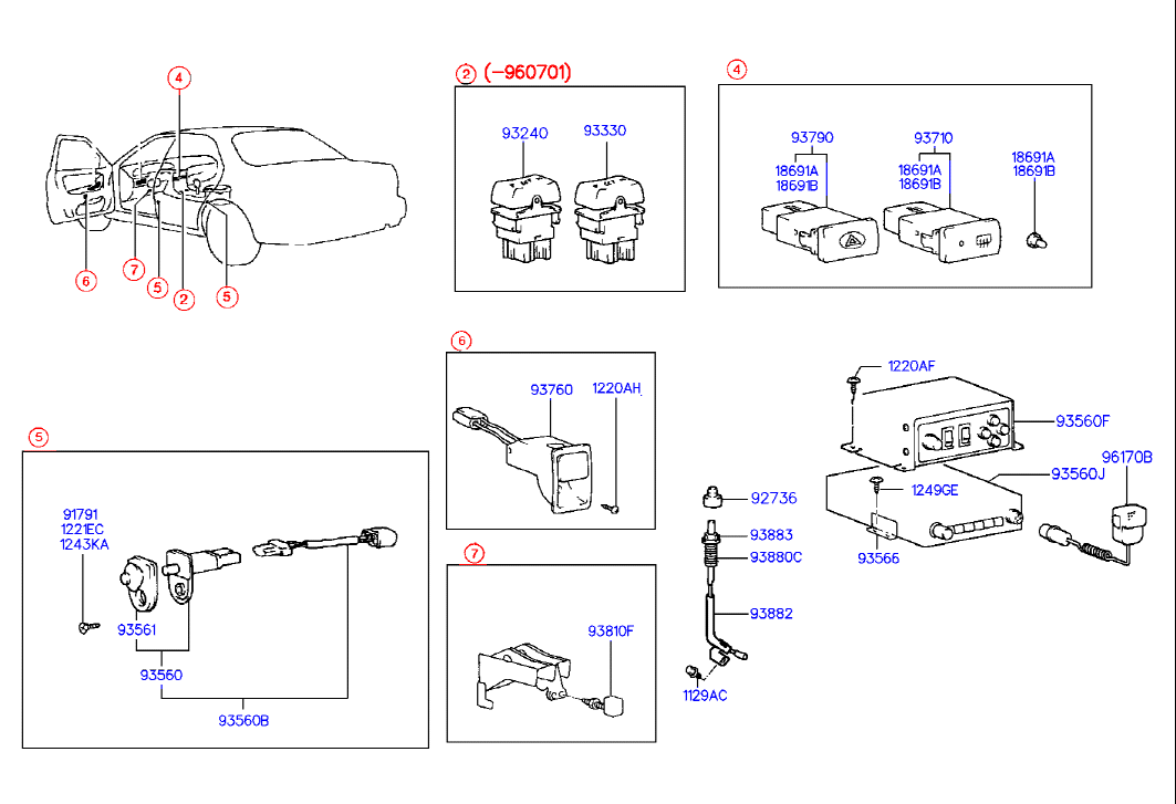 KIA 93810 32001 - Brake Light Switch parts5.com