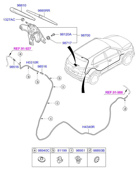 Hyundai 98850 1R000 - Lamela stergator www.parts5.com