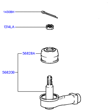 Hyundai 56820-37010 - Hlava příčného táhla řízení www.parts5.com