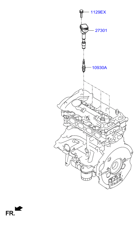 Hyundai 18867 09095 - Свеча зажигания www.parts5.com