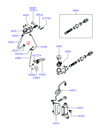 Hyundai 41600-4A000 - Glavni valj (Dajalnik), sklopka www.parts5.com