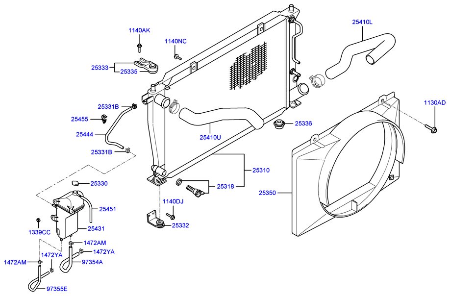 KIA 2533017000 - Tapa, radiador www.parts5.com