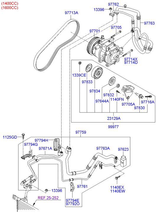 KIA 97713-1E000 - Kanallı V kayışı www.parts5.com