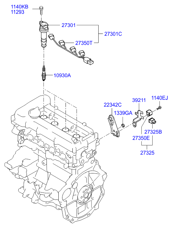 Hyundai 18854-10080 - Bujii www.parts5.com