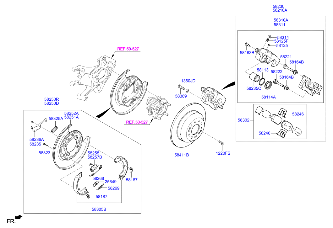 TOYOTA 583022WA70 - Brake Pad Set, disc brake www.parts5.com