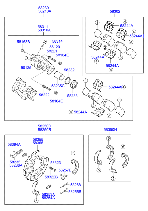 Hyundai 583101HA00 - Etrier frana www.parts5.com