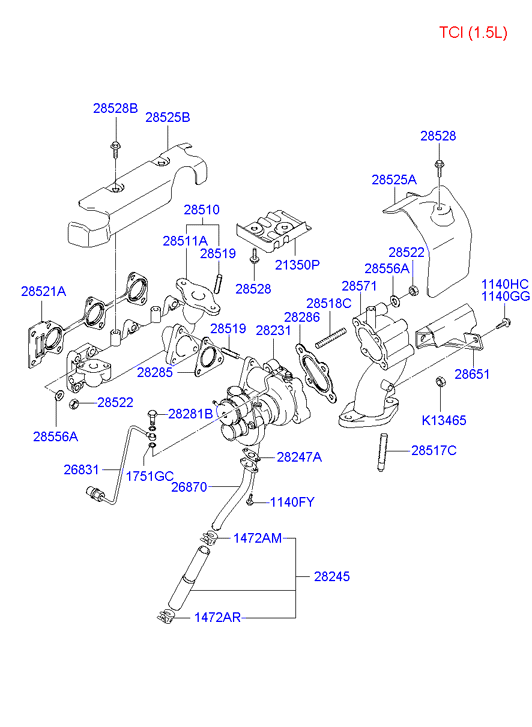 Hyundai 28556-35000 - Washer parts5.com