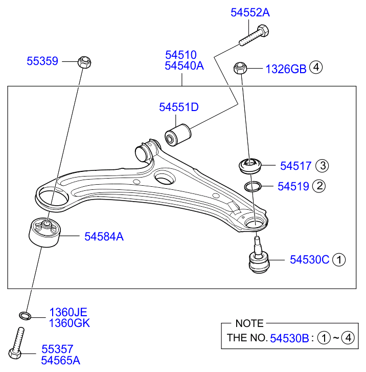 RENAULT 545001C000 - Track Control Arm parts5.com