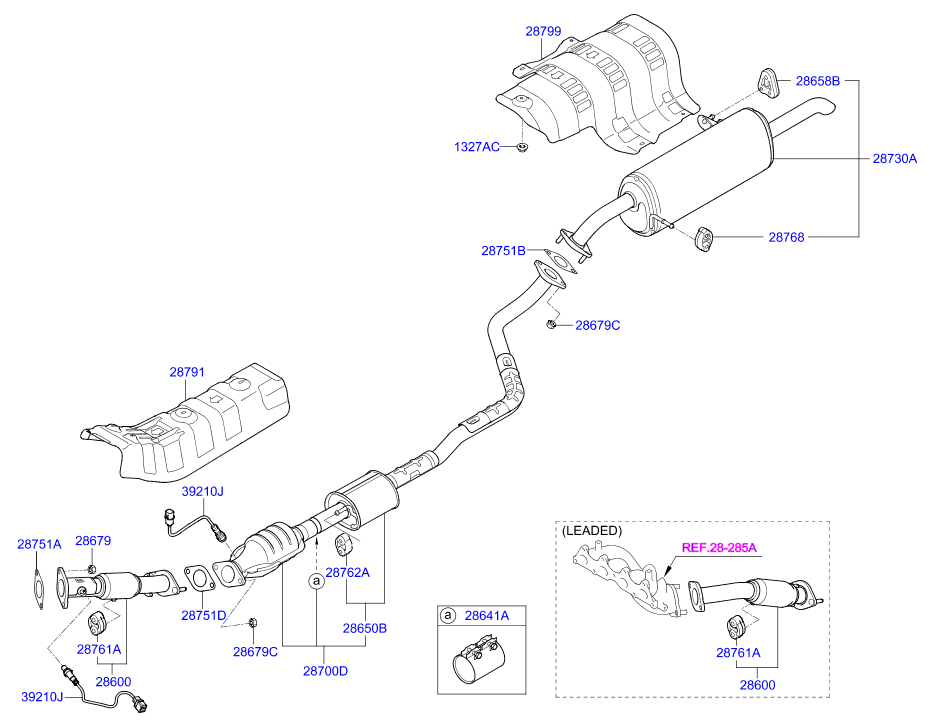 KIA 287680U000 - Hanger www.parts5.com