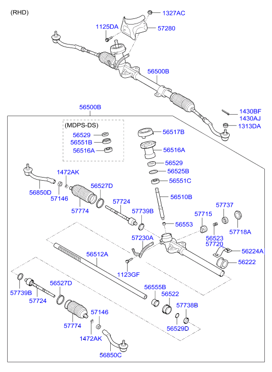 KIA 56820-2K000 - Cap de bara www.parts5.com