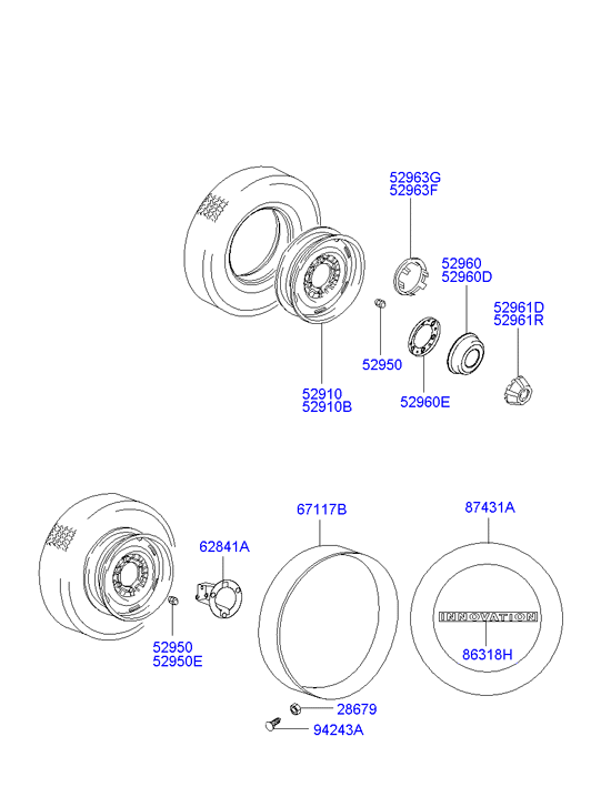 Mitsubishi HB719000 - Гайка на колелото www.parts5.com