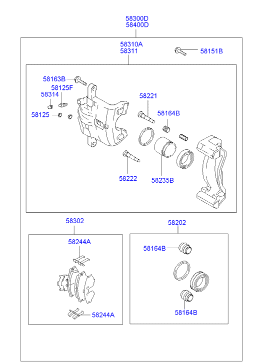 Hyundai 583022EA31 - Juego de pastillas de freno www.parts5.com