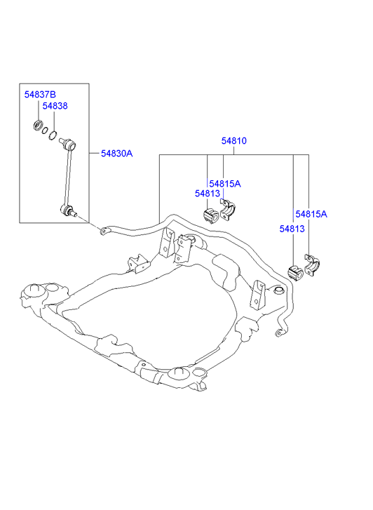 KIA 54830-2E100 - Rod / Strut, stabiliser parts5.com