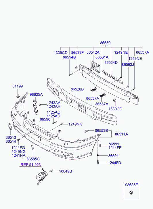 Hyundai 18649-55009 - Żiarovka pre hmlové svetlo www.parts5.com