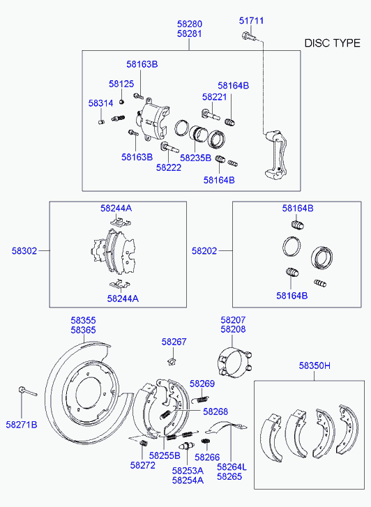 Hyundai 58302-38A30 - Juego de pastillas de freno www.parts5.com