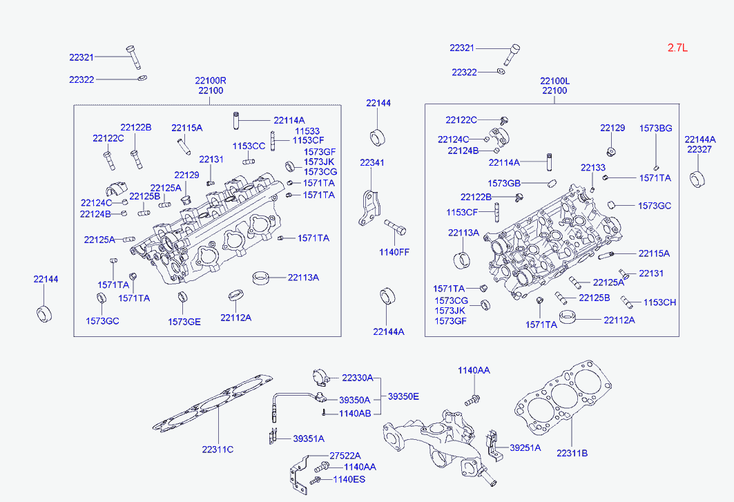 Hyundai 22144-37101 - Radijalni zaptivni prsten (semering), bregasto vratilo www.parts5.com