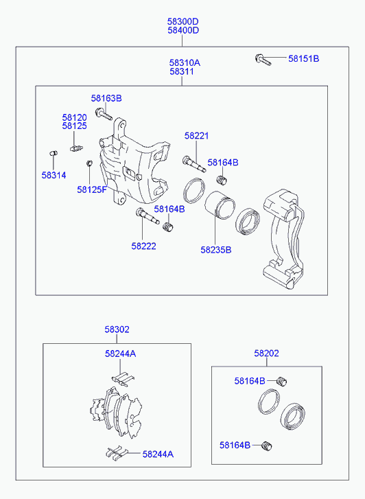 KIA (DYK) 583022EA00 - Juego de pastillas de freno www.parts5.com