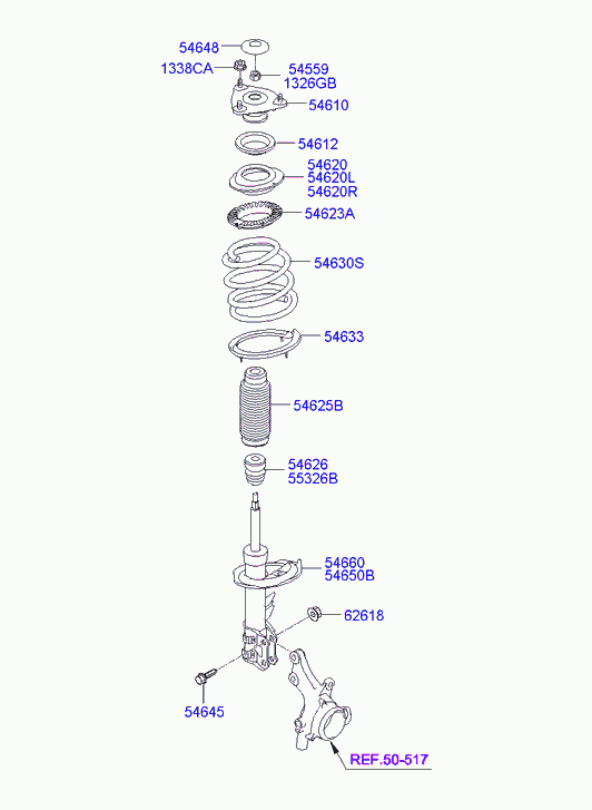 KIA 54610-2H300 - Rulment sarcina suport arc www.parts5.com