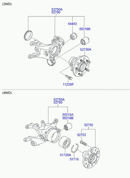 Hyundai (BEIJING) 517202J001 - Cojinete de rueda www.parts5.com