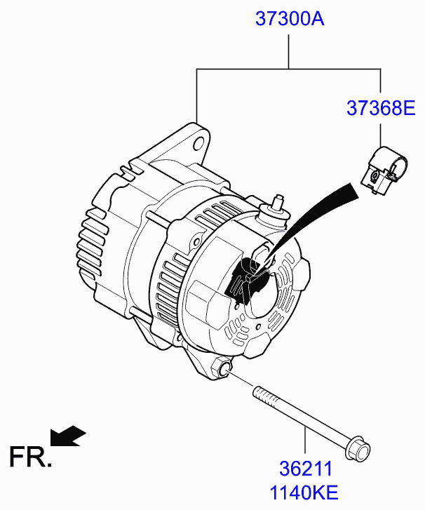 Hyundai (BEIJING) 37368-3C200 - Holder, carbon brushes www.parts5.com