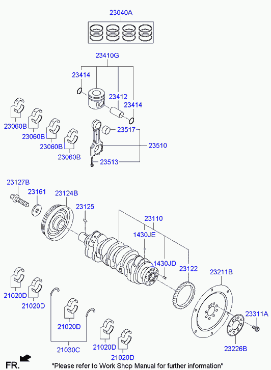 KIA 23124-2F600 - Belt Pulley, crankshaft parts5.com