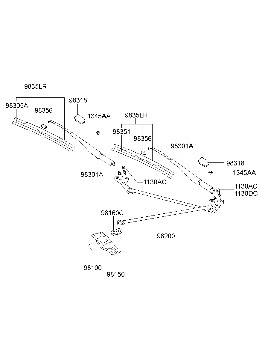 KIA 98350-22020 - Limpiaparabrisas parts5.com