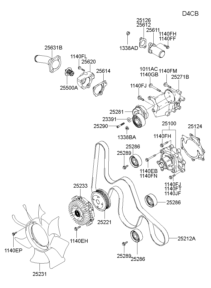 Hyundai 25510-42100 - Θερμοστάτης, ψυκτικό υγρό www.parts5.com