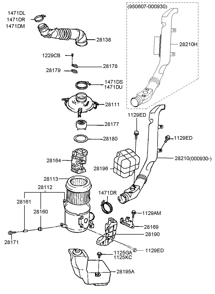 Hyundai 28113-32510 - Filtr powietrza www.parts5.com