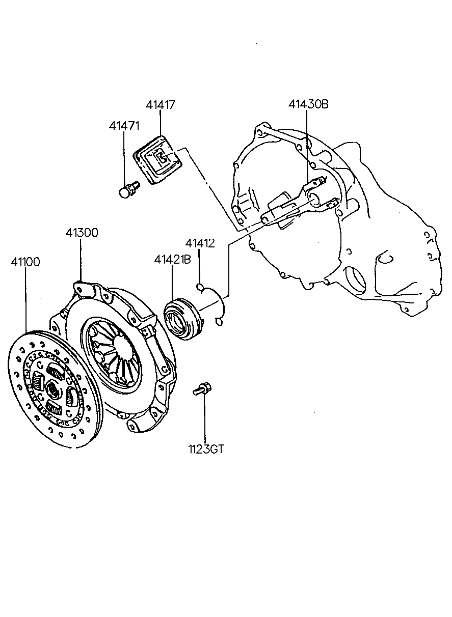 KIA 41421-36000 - Выжимной подшипник сцепления www.parts5.com