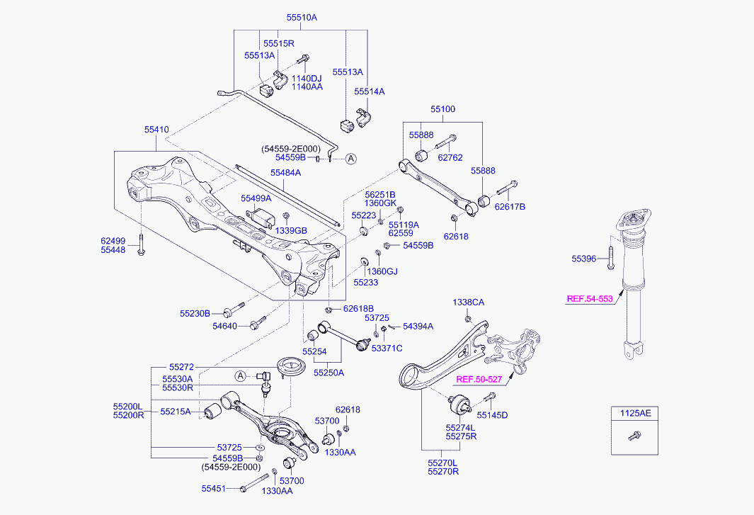 Hyundai 55250-3Z000 - Brat, suspensie roata www.parts5.com