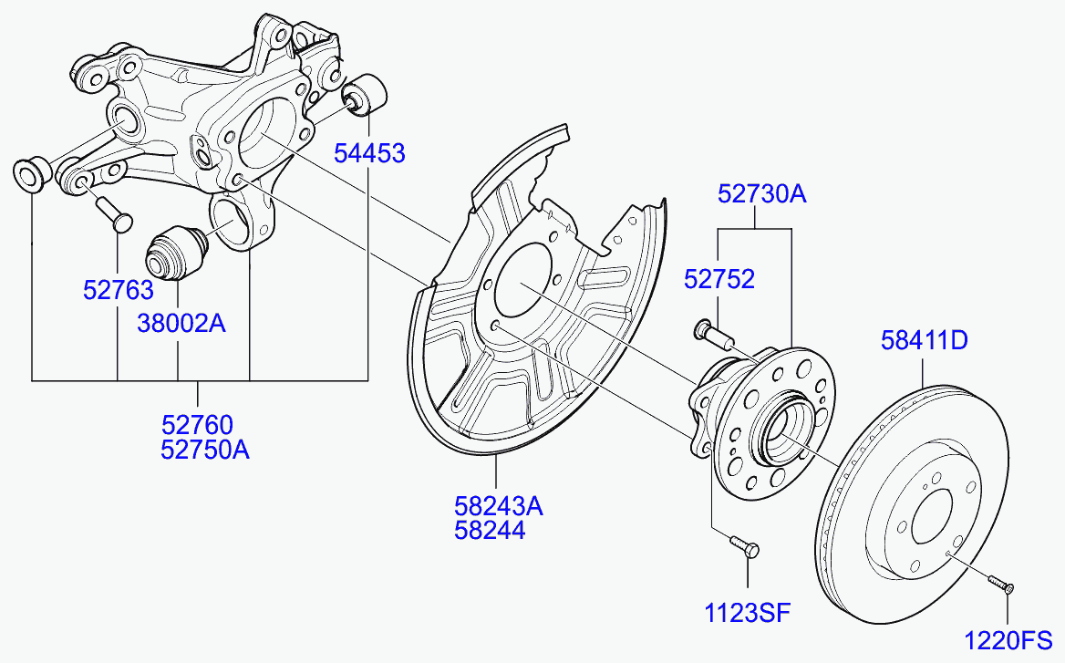 KIA 55130-4D000 - Suport,trapez www.parts5.com