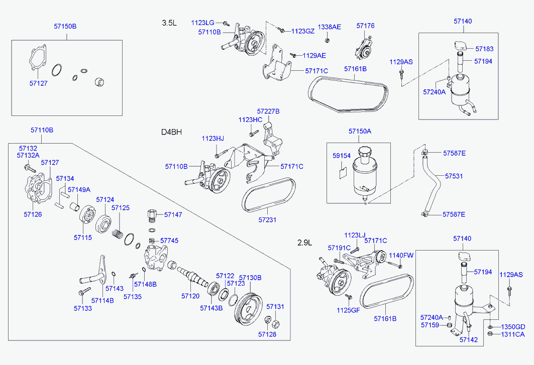 KIA 57161-H1500 - Pasek klinowy wielorowkowy www.parts5.com