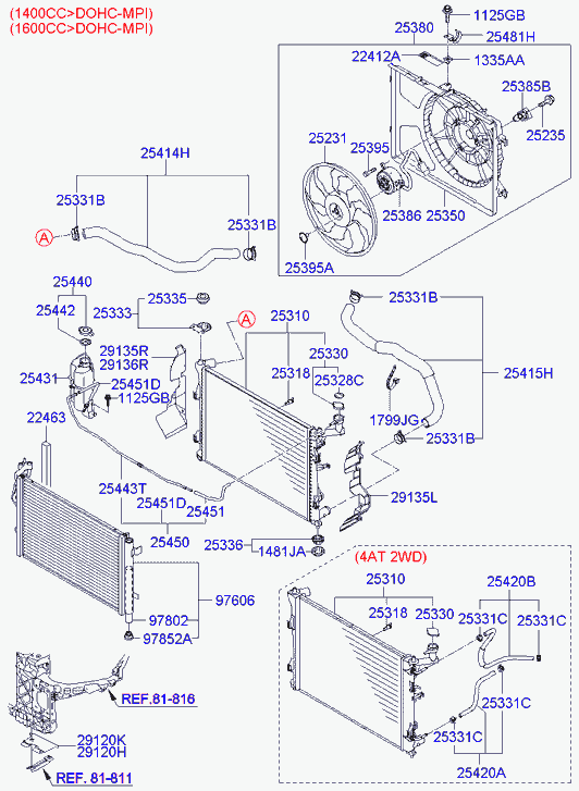 Hyundai 25330-1H100 - Bouchon, réservoir de liquide de refroidissement www.parts5.com