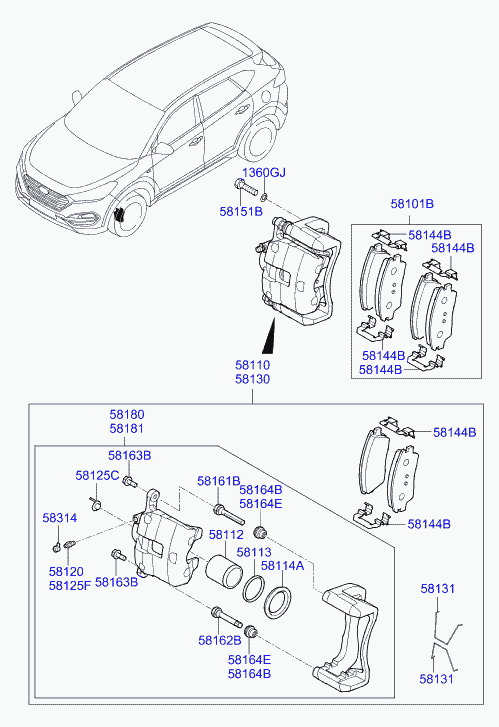 Hyundai 58101-D7A50 - Set placute frana,frana disc www.parts5.com