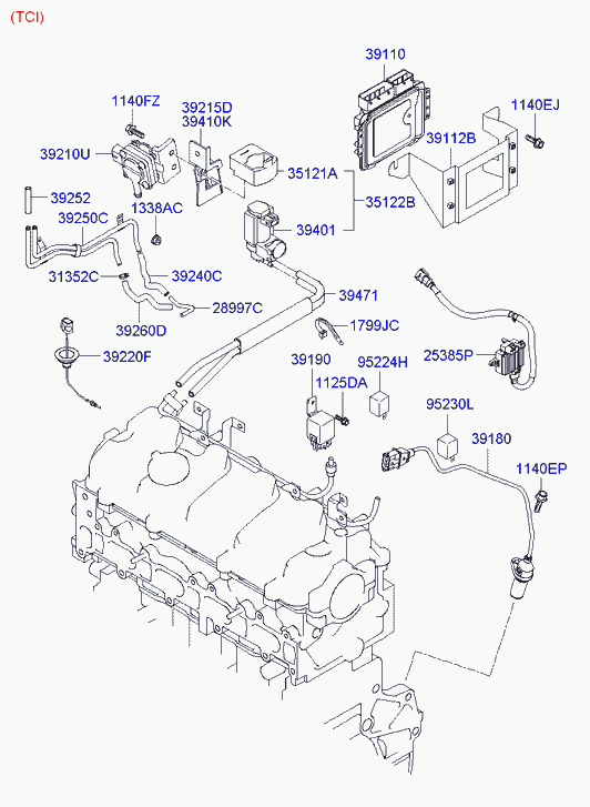 KIA 3512027400 - Μετατροπέας πίεσης, έλεγχος καυσαερίων www.parts5.com