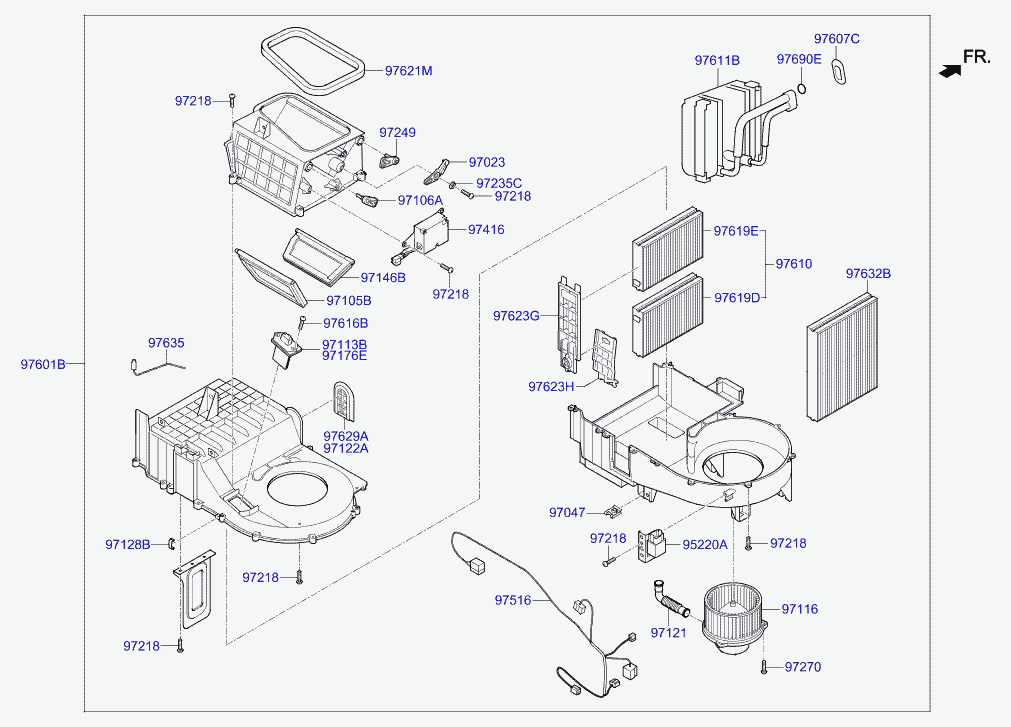 KIA 97619-3D000 - Фильтр воздуха в салоне www.parts5.com