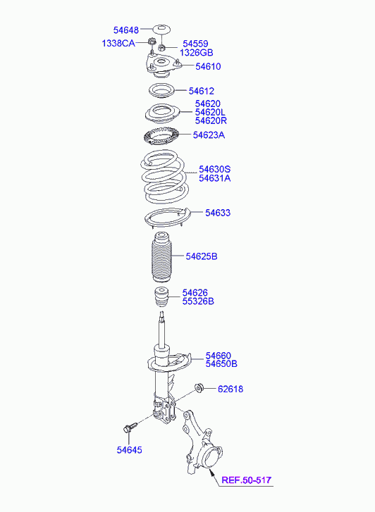 KIA 54610-2H000 - Jousijalan tukilaakeri www.parts5.com