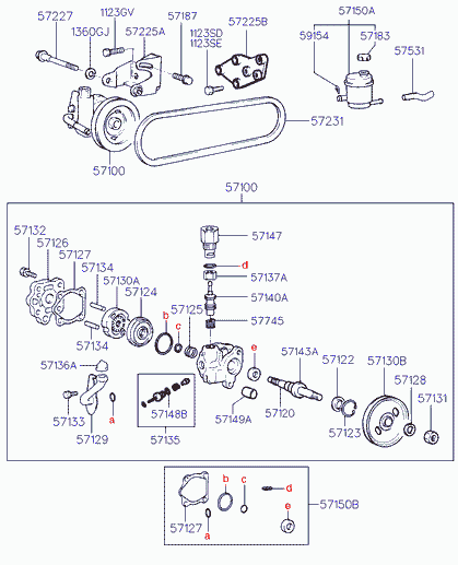 Hyundai 57231 02000 - Klinový remen www.parts5.com