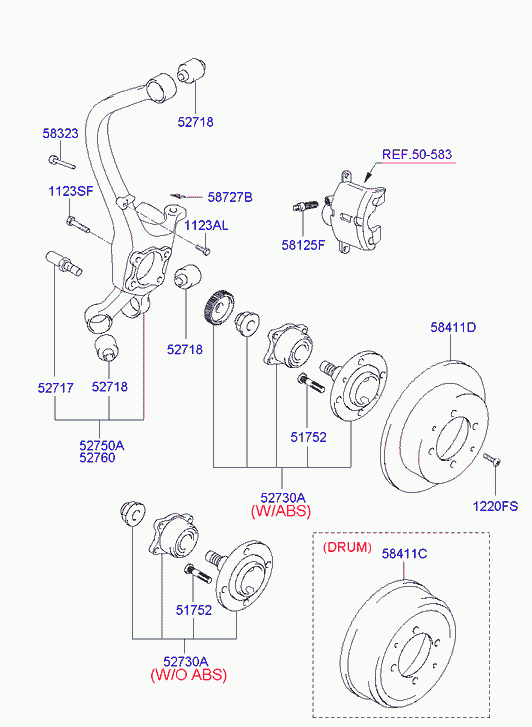 Hyundai 58411-38310 - Disc frana www.parts5.com