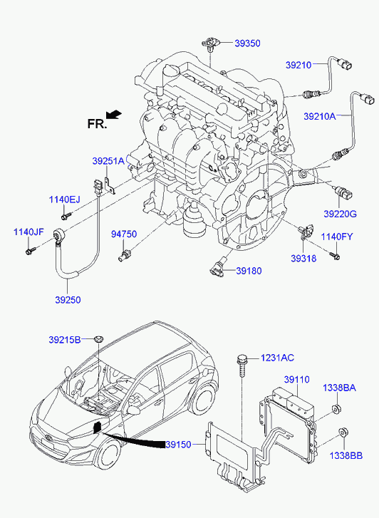 KIA 39210 03020 - Лямбда-зонд, датчик кислорода www.parts5.com