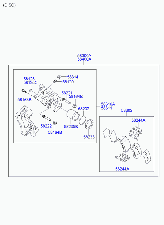 Hyundai 583021JA31 - Brake Pad Set, disc brake www.parts5.com