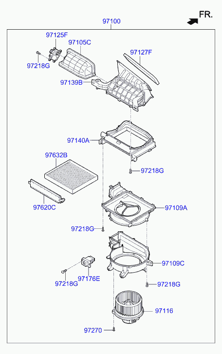 KIA 97133-D1000 - Filter, Innenraumluft www.parts5.com