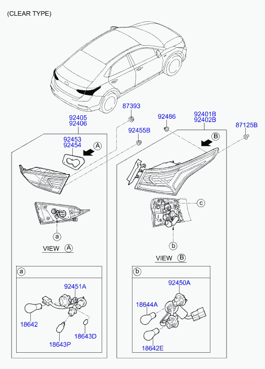 KIA 1864221008L - Bec, lumina ceata / frana www.parts5.com