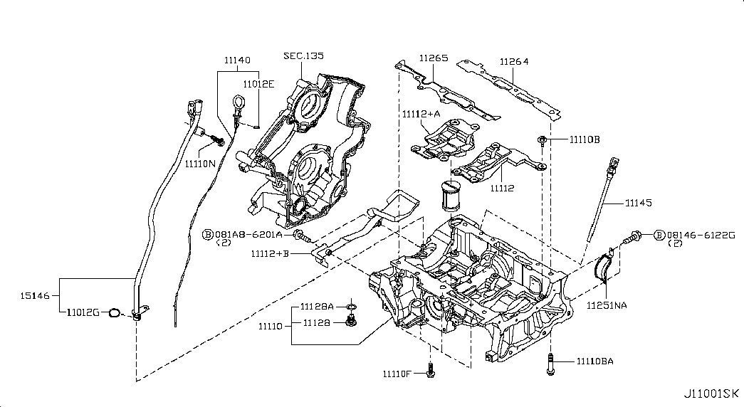 NISSAN 1102600Q0D - Pierścień uszczelniający, korek spustowy oleju www.parts5.com